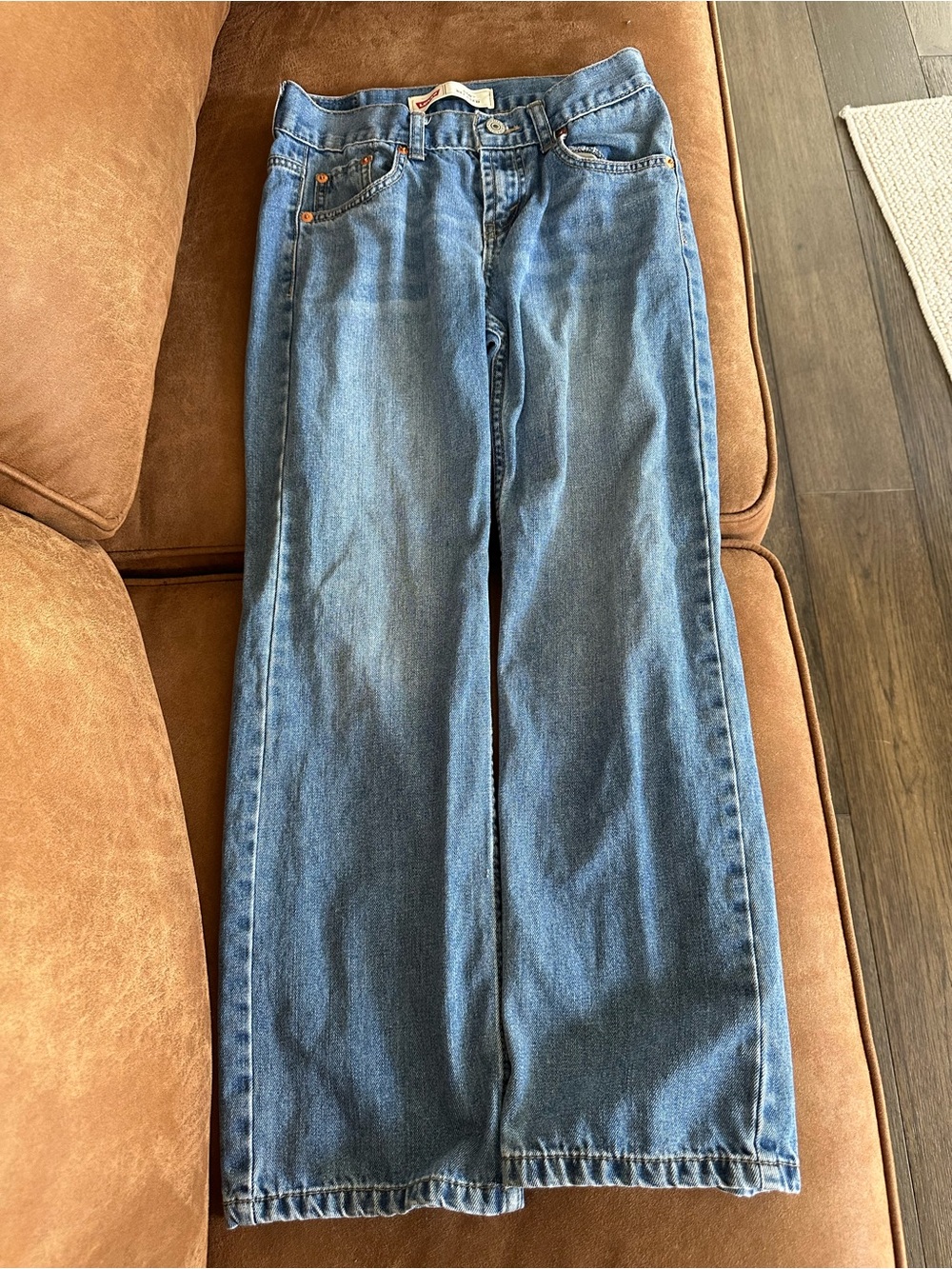 Levi's Men's Bootcut Jeans in Medium Blue Denim